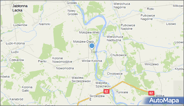 mapa Wirów-Klasztor, Wirów-Klasztor na mapie Targeo